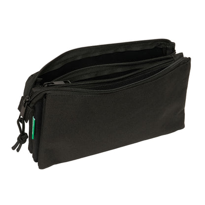 Geantă Universală Benetton Negro Negru 22 x 12 x 3 cm - Birou și papetărie, Material școlar și educațional