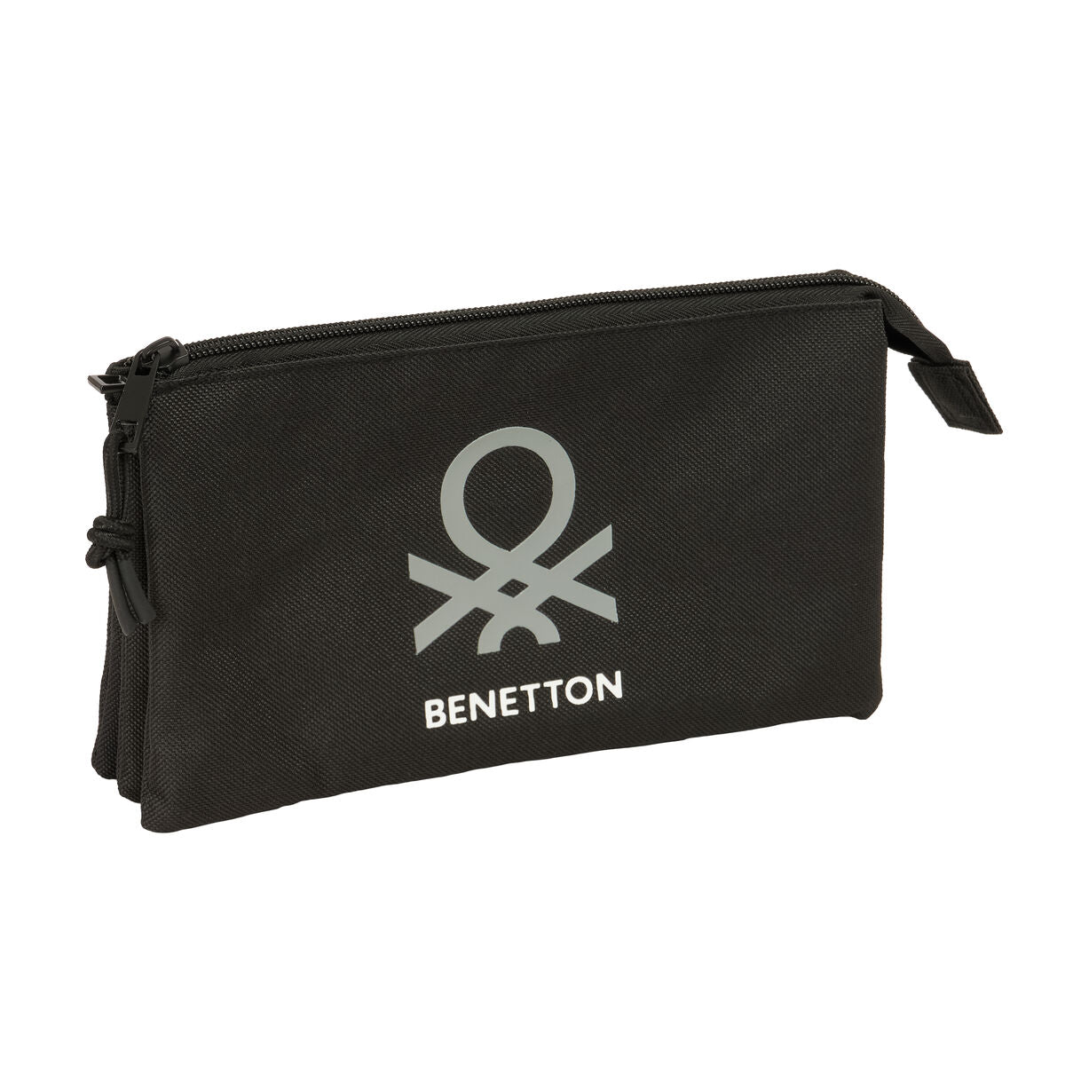 Geantă Universală Benetton Negro Negru 22 x 12 x 3 cm - Birou și papetărie, Material școlar și educațional