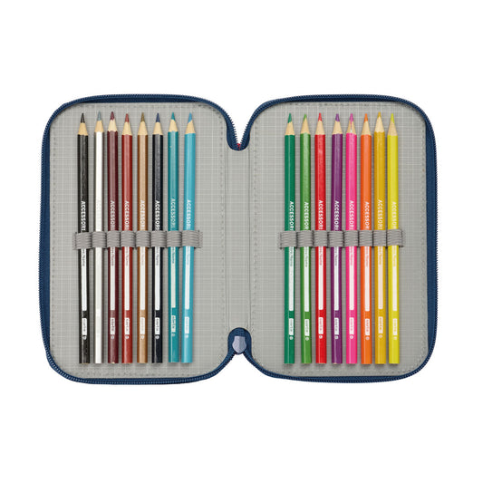Geantă Universală Spider-Man Albastru 12,5 x 19,5 x 5,5 cm 37 Piese - Birou și papetărie, Material școlar și educațional