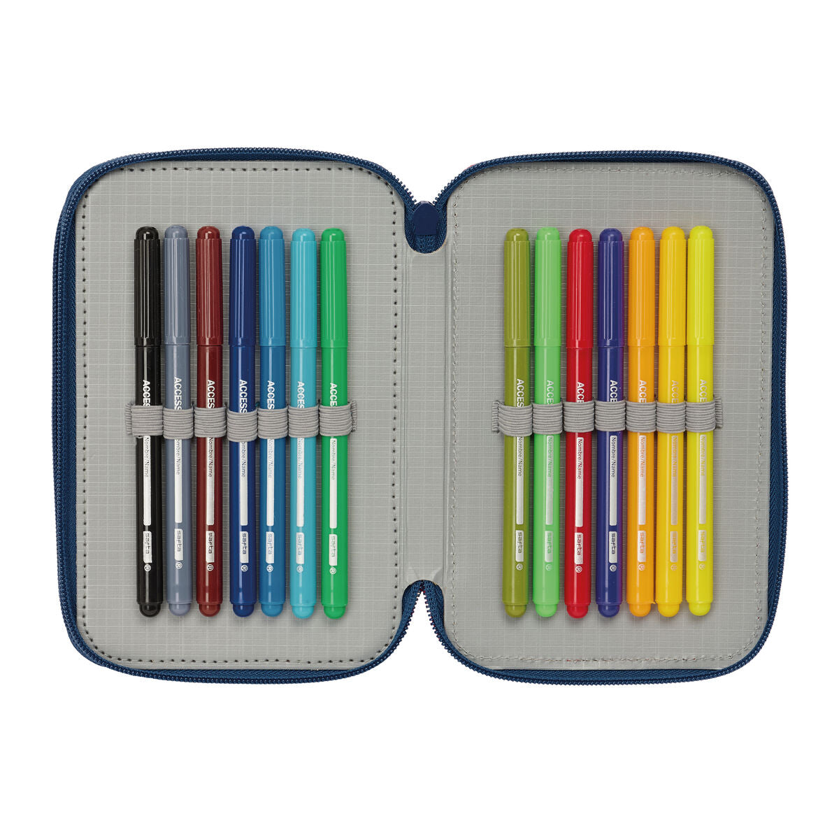 Geantă Universală Spider-Man Albastru 12,5 x 19,5 x 5,5 cm 37 Piese - Birou și papetărie, Material școlar și educațional