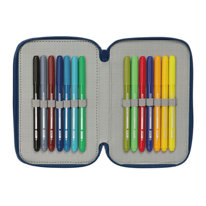 Geantă Universală Spider-Man Albastru 12,5 x 19,5 x 5,5 cm 37 Piese - Birou și papetărie, Material școlar și educațional