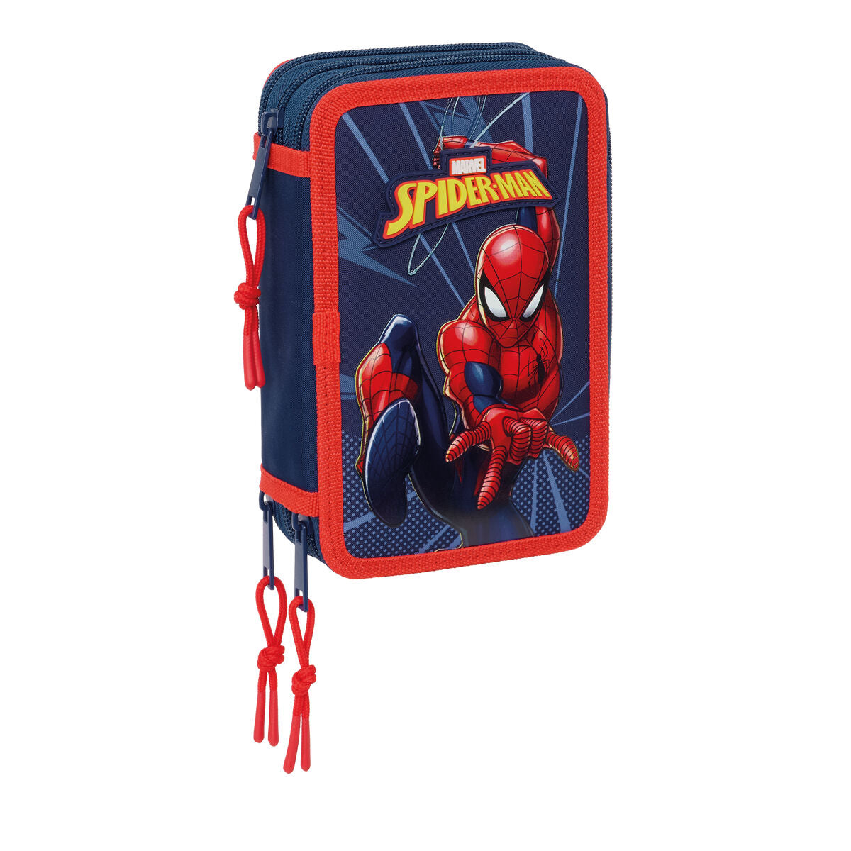 Geantă Universală Spider-Man Albastru 12,5 x 19,5 x 5,5 cm 37 Piese - Birou și papetărie, Material școlar și educațional