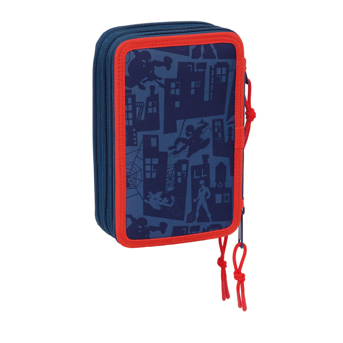 Geantă Universală Spider-Man Albastru 12,5 x 19,5 x 5,5 cm 37 Piese - Birou și papetărie, Material școlar și educațional