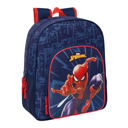 Ghiozdan Spider-Man Albastru 32 x 38 x 12 cm - Birou și papetărie, Material școlar și educațional