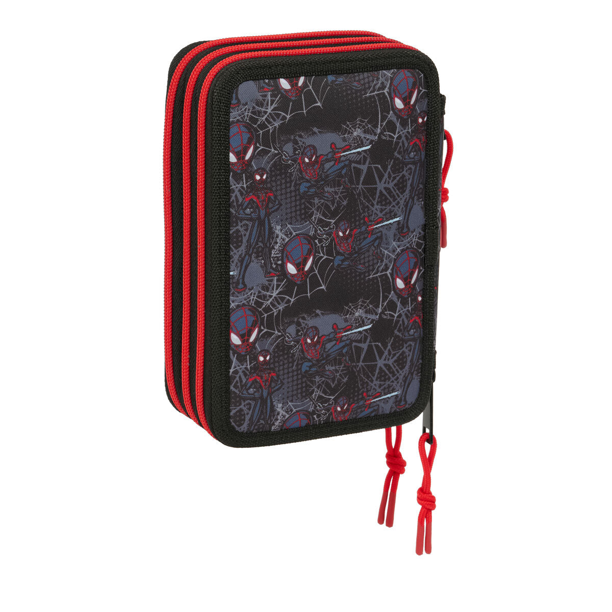 Geantă Universală Spider-Man Negru 12,5 x 19,5 x 5,5 cm 37 Piese - Birou și papetărie, Material școlar și educațional