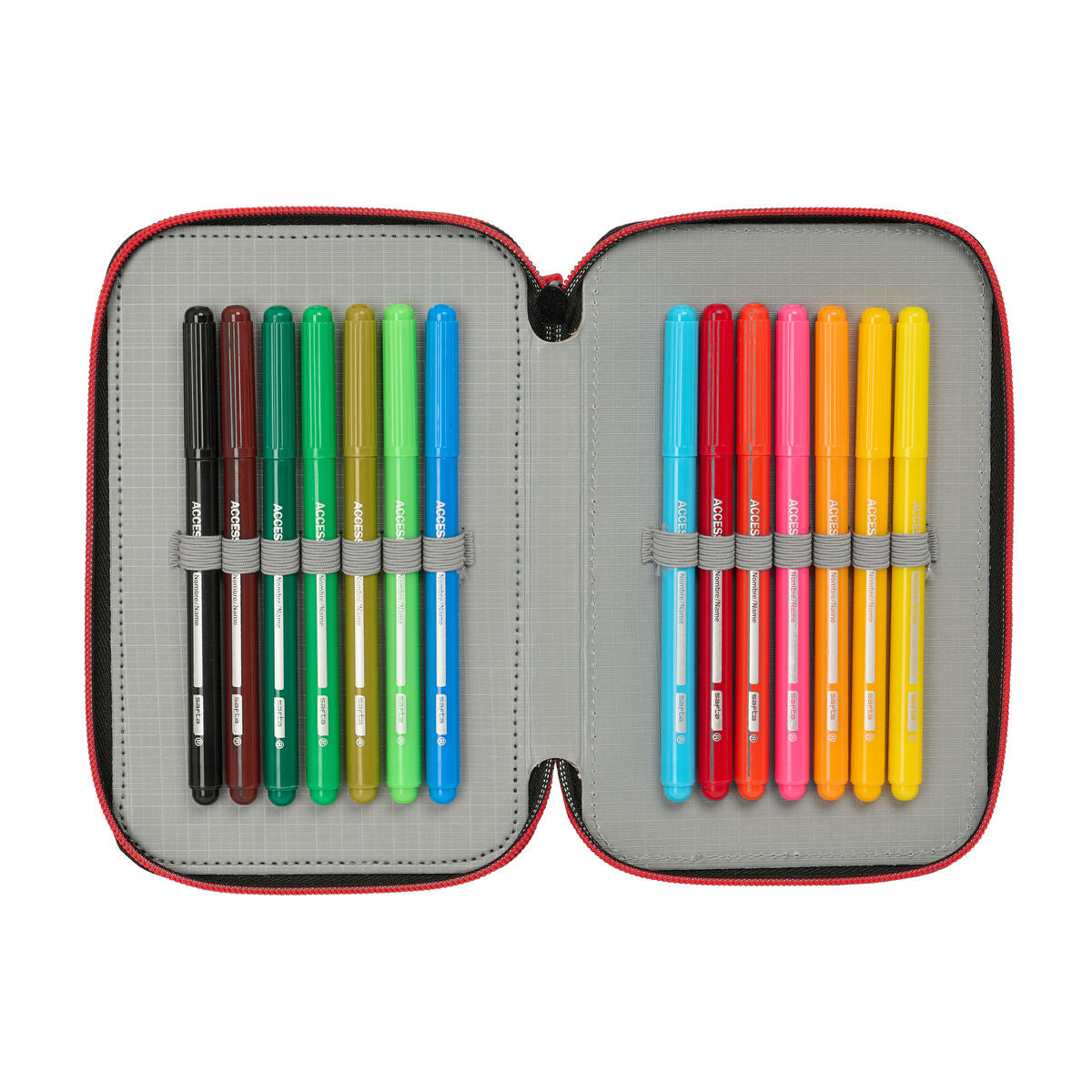 Geantă Universală Spider-Man Negru 12,5 x 19,5 x 5,5 cm 37 Piese - Birou și papetărie, Material școlar și educațional