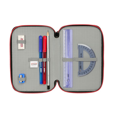 Geantă Universală Spider-Man Negru 12,5 x 19,5 x 5,5 cm 37 Piese - Birou și papetărie, Material școlar și educațional