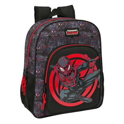 Ghiozdan Spider-Man Negru 32 x 38 x 12 cm - Birou și papetărie, Material școlar și educațional