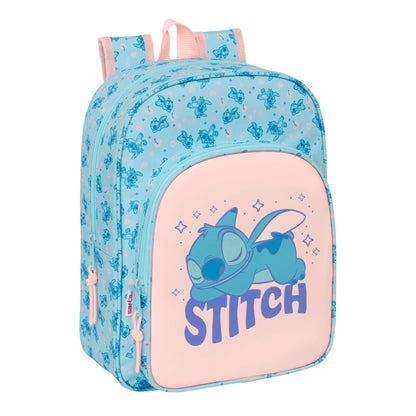 Ghiozdan Lilo & Stitch Ohana Albastru deschis Roz deschis 26 x 34 x 11 cm - Birou și papetărie, Material școlar și educațional