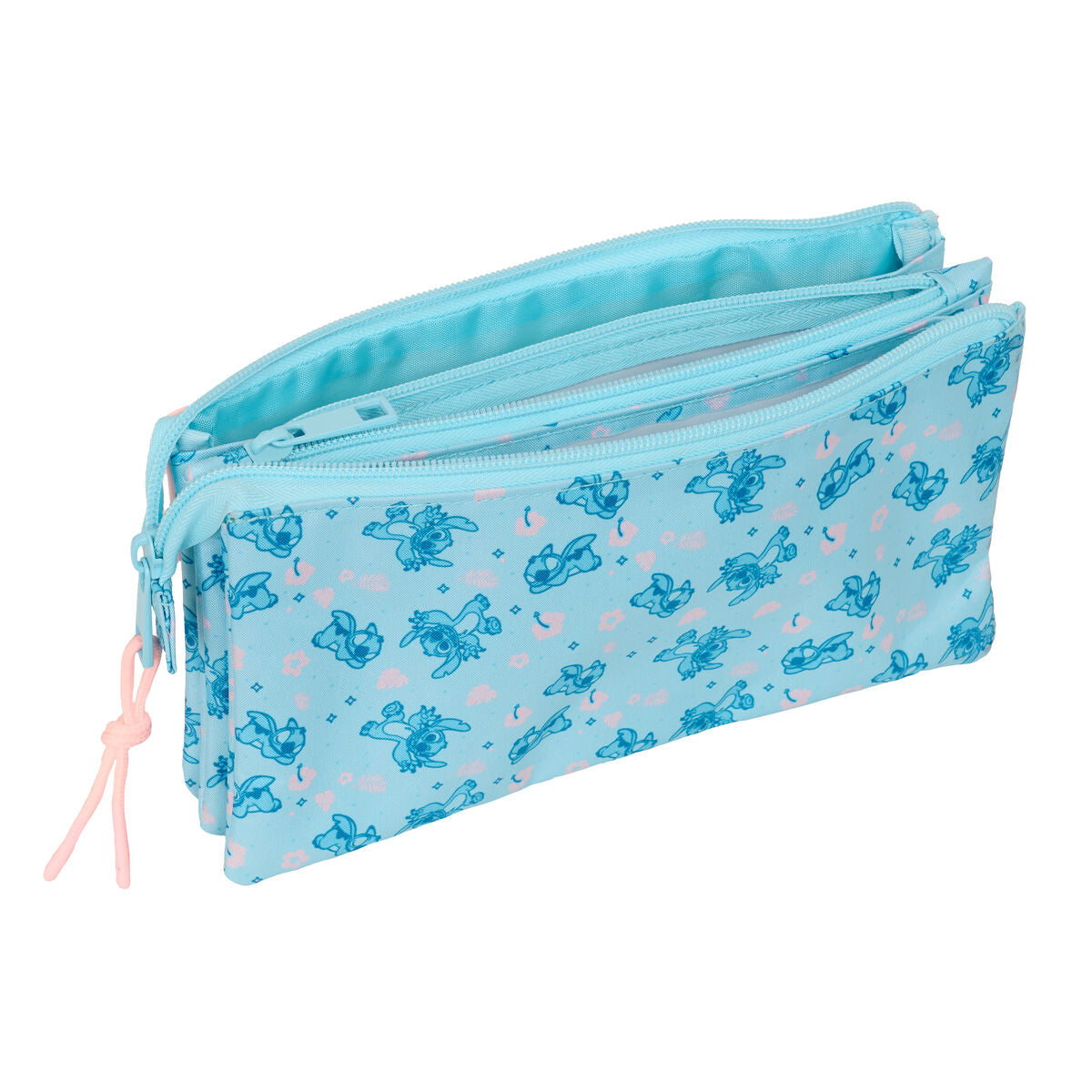 Geantă Universală Lilo & Stitch Ohana Albastru deschis Roz deschis 22 x 12 x 3 cm - Birou și papetărie, Material școlar și educațional