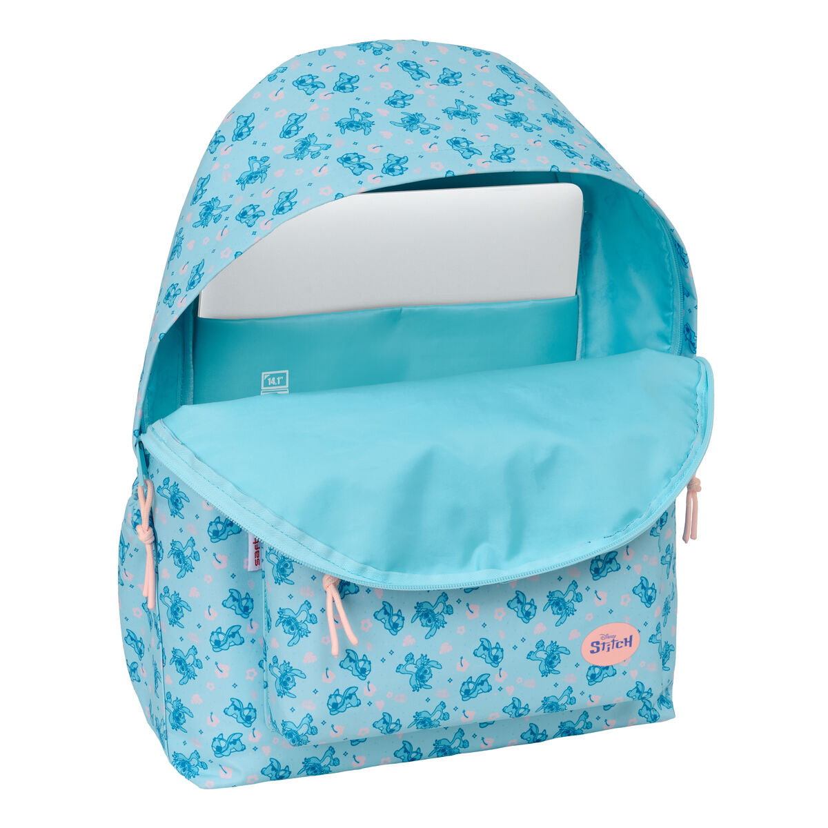 Ghiozdan Lilo & Stitch Ohana Albastru 31 x 43 x 13 cm - Birou și papetărie, Material școlar și educațional