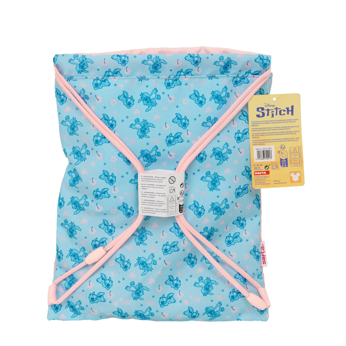 Geantă Rucsac cu Bretele Lilo & Stitch Ohana Albastru Roz 26 x 34 x 1 cm - Birou și papetărie, Material școlar și educațional