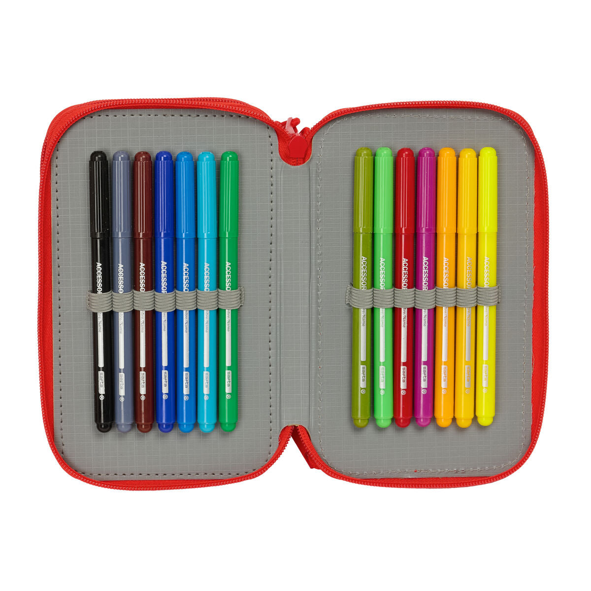 Geantă Universală Spider-Man Albastru Roșu 12,5 x 19,5 x 5,5 cm 37 Piese - Birou și papetărie, Material școlar și educațional