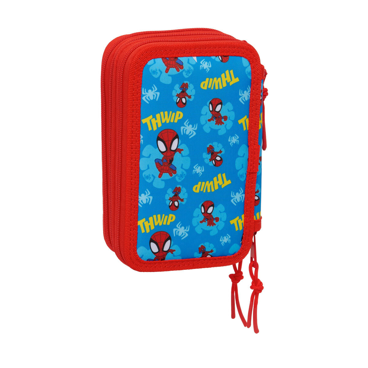 Geantă Universală Spider-Man Albastru Roșu 12,5 x 19,5 x 5,5 cm 37 Piese - Birou și papetărie, Material școlar și educațional