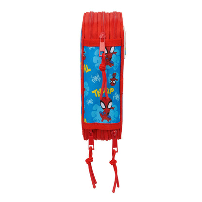 Geantă Universală Spider-Man Albastru Roșu 12,5 x 19,5 x 5,5 cm 37 Piese - Birou și papetărie, Material școlar și educațional