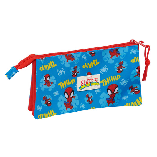 Geantă Universală Spider-Man Albastru Roșu 22 x 12 x 3 cm - Birou și papetărie, Material școlar și educațional