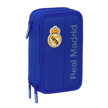 Geantă Universală Real Madrid C.F. Albastru 12,5 x 19,5 x 5,5 cm 37 Piese - Birou și papetărie, Material școlar și educațional