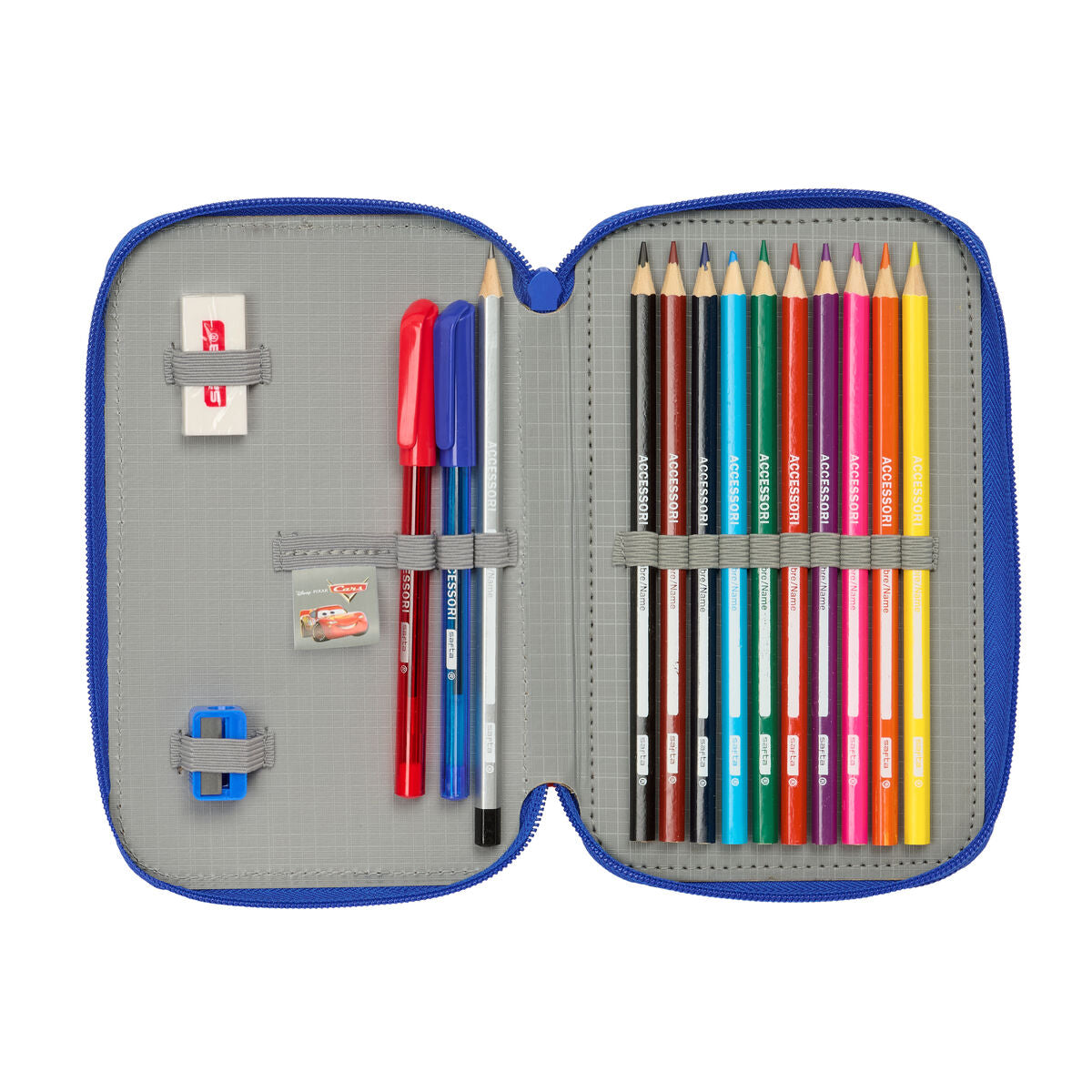 Geantă Universală Cars Multicolor 12.5 x 19.5 x 4 cm 29 Piese - Birou și papetărie, Material școlar și educațional