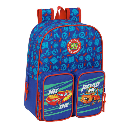 Ghiozdan Cars Multicolor 27 x 33 x 10 cm - Birou și papetărie, Material școlar și educațional