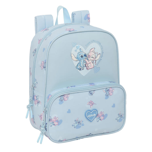 Ghiozdan Lilo & Stitch Albastru deschis 22 x 27 x 10 cm - Birou și papetărie, Material școlar și educațional