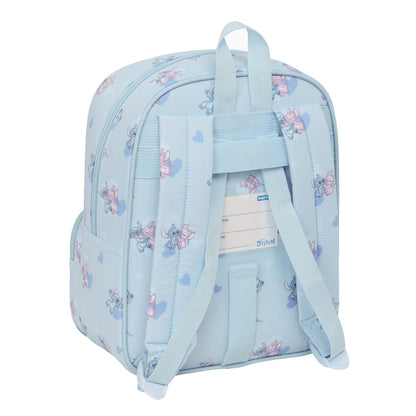 Ghiozdan Lilo & Stitch Albastru deschis 22 x 27 x 10 cm - Birou și papetărie, Material școlar și educațional