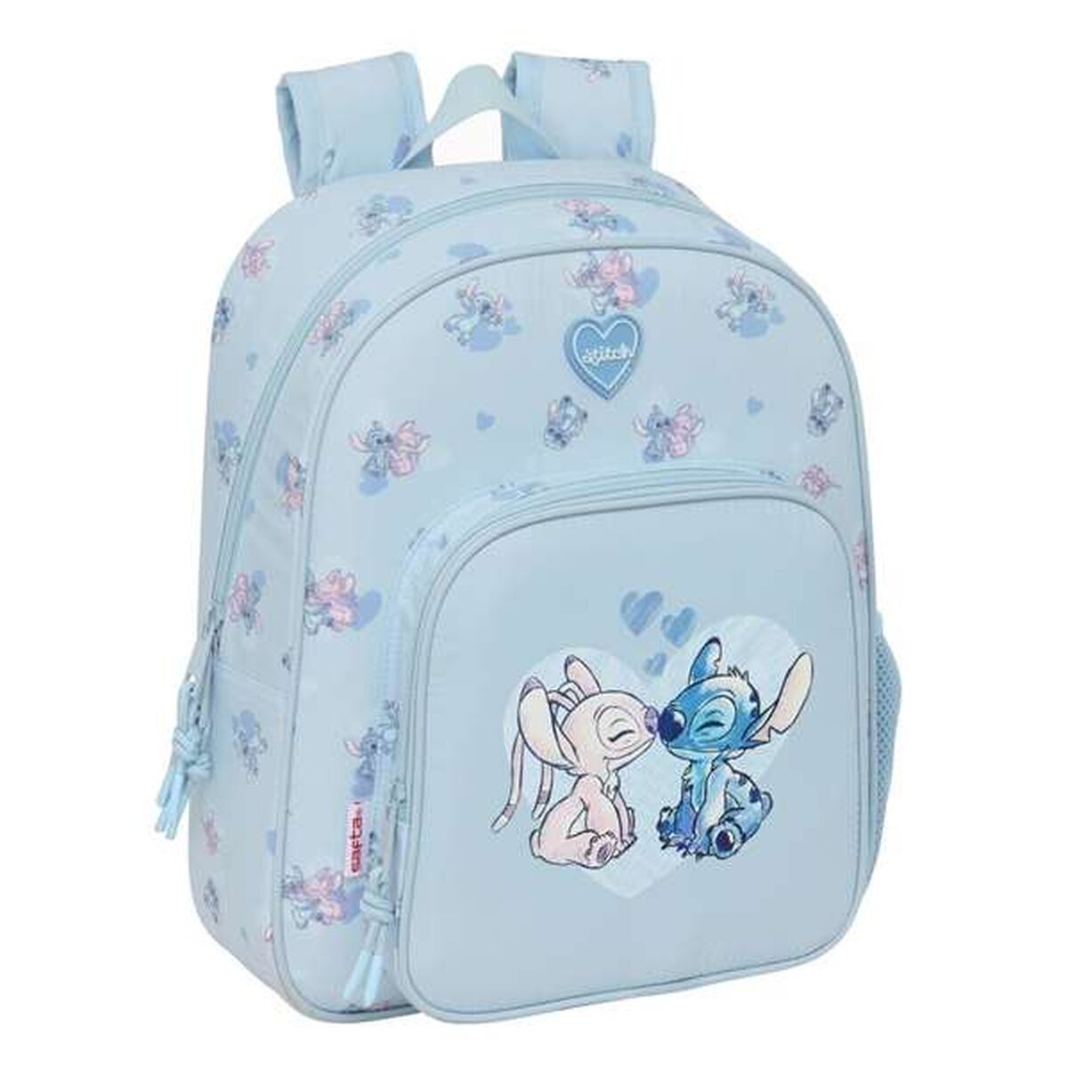Ghiozdan Lilo & Stitch Albastru deschis 28 x 34 x 10 cm - Birou și papetărie, Material școlar și educațional