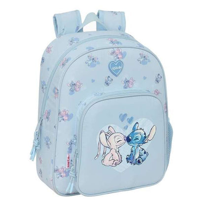 Ghiozdan Lilo & Stitch Albastru deschis 28 x 34 x 10 cm - Birou și papetărie, Material școlar și educațional
