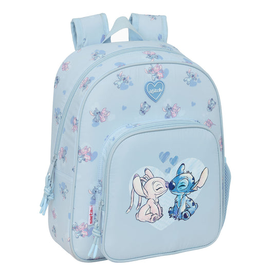 Ghiozdan Lilo & Stitch Albastru deschis 28 x 34 x 10 cm - Birou și papetărie, Material școlar și educațional