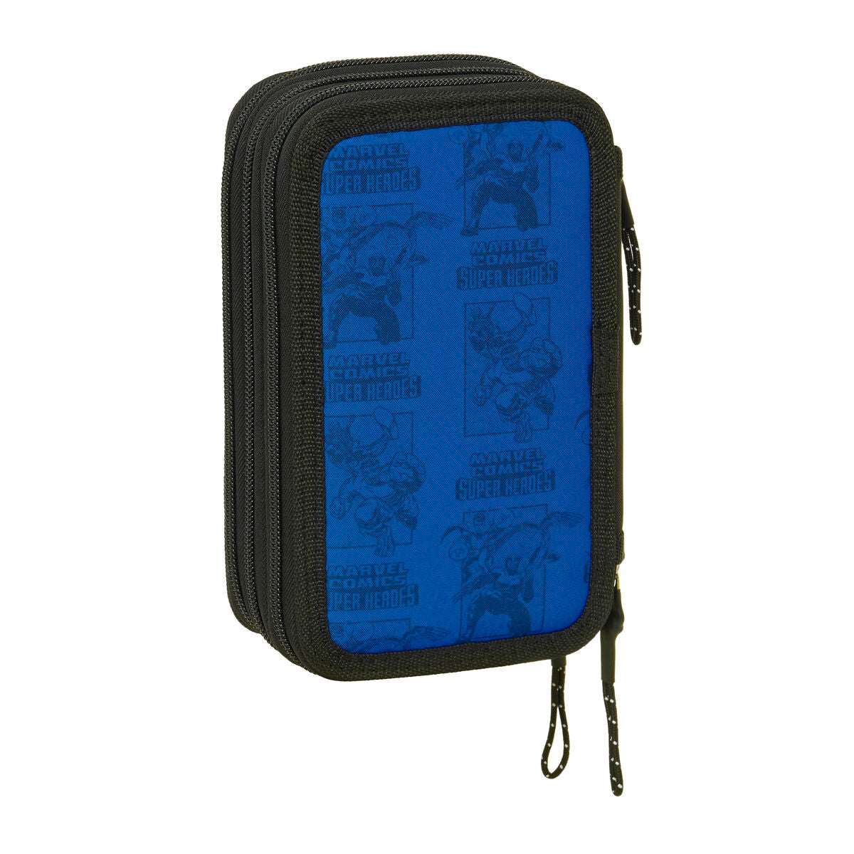 Geantă Universală The Avengers Albastru Negru 12,5 x 19,5 x 5,5 cm 37 Piese - Birou și papetărie, Material școlar și educațional