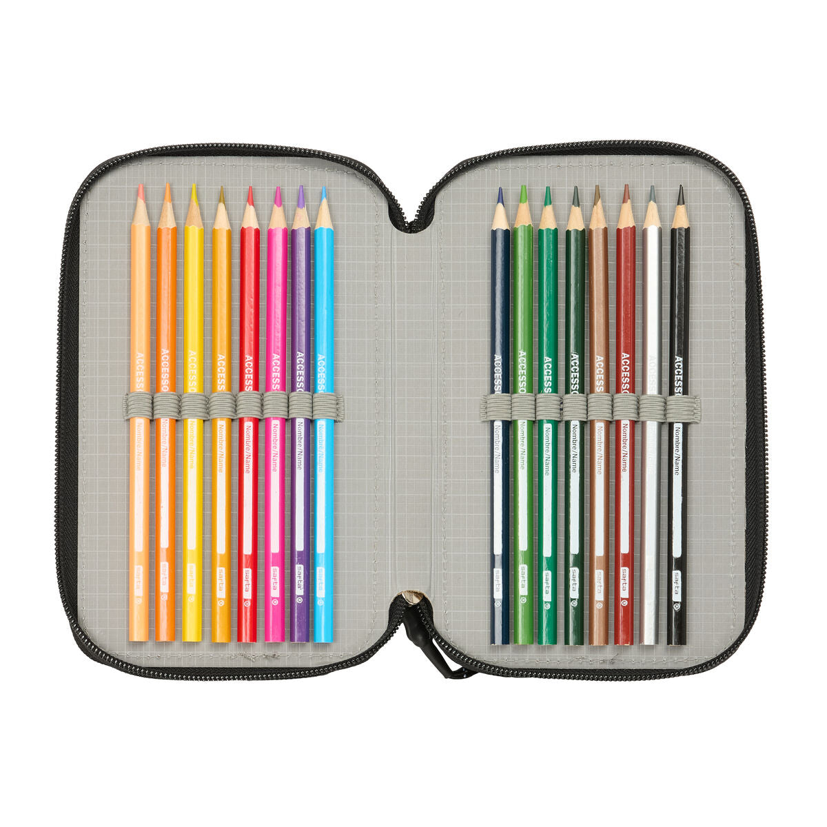 Geantă Universală The Avengers Albastru Negru 12,5 x 19,5 x 5,5 cm 37 Piese - Birou și papetărie, Material școlar și educațional