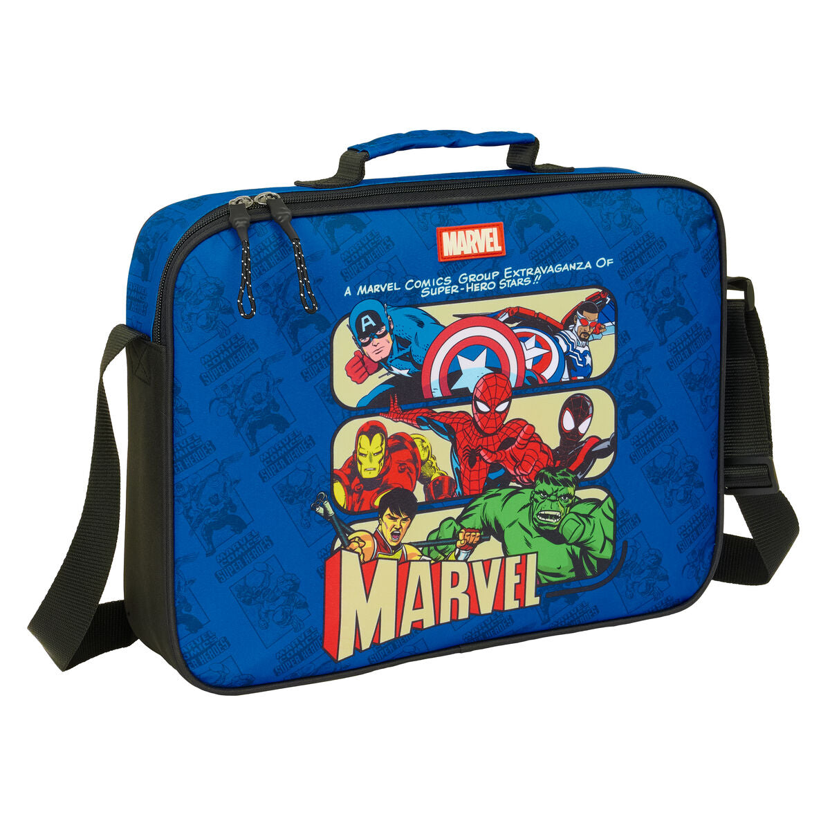 Ghiozdan The Avengers Albastru Negru 38 x 28 x 6 cm - Birou și papetărie, Material școlar și educațional