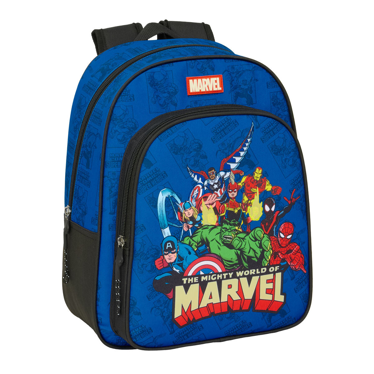 Ghiozdan The Avengers Albastru Negru 27 x 33 x 10 cm - Birou și papetărie, Material școlar și educațional