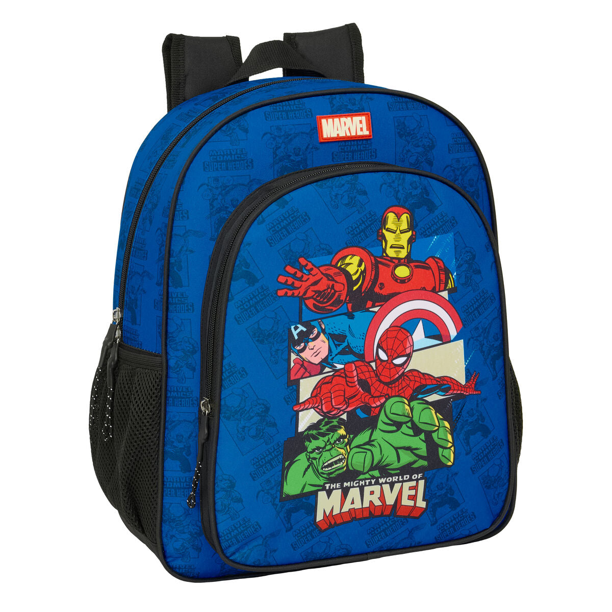 Ghiozdan The Avengers Albastru Negru 32 x 38 x 12 cm - Birou și papetărie, Material școlar și educațional