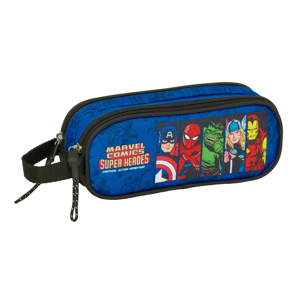 Geantă Universală The Avengers Albastru Negru 21 x 8 x 6 cm - Birou și papetărie, Material școlar și educațional