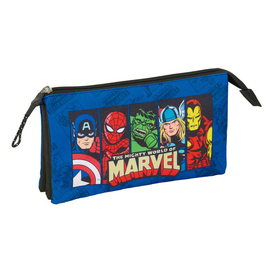 Geantă Universală The Avengers Albastru Negru 22 x 12 x 3 cm - Birou și papetărie, Material școlar și educațional