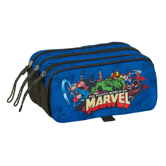 Geantă Universală The Avengers Albastru Negru 21,5 x 10 x 8 cm - Birou și papetărie, Material școlar și educațional