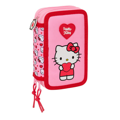 Geantă Universală Hello Kitty Roz 12,5 x 19,5 x 5,5 cm 37 Piese - Birou și papetărie, Material școlar și educațional