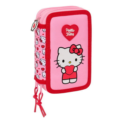 Geantă Universală Hello Kitty Roz 12,5 x 19,5 x 5,5 cm 37 Piese - Birou și papetărie, Material școlar și educațional