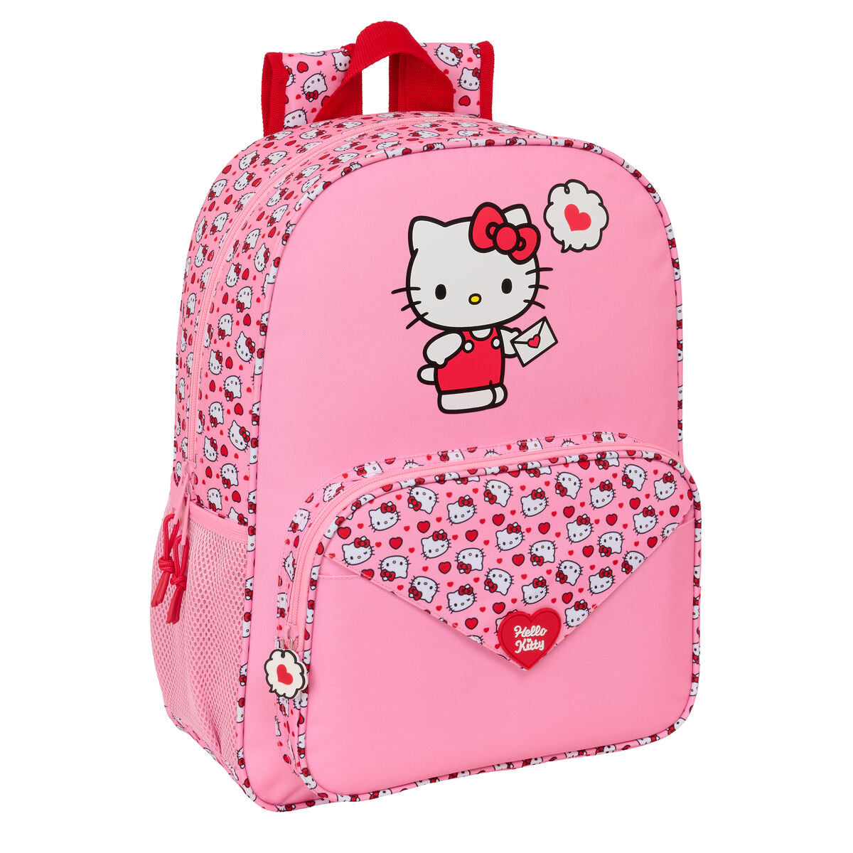 Ghiozdan Hello Kitty Roz 33 x 42 x 14 cm - Birou și papetărie, Material școlar și educațional