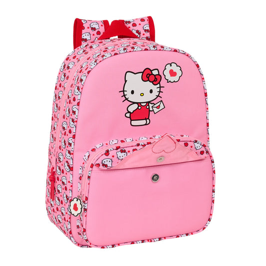 Ghiozdan Hello Kitty Roz 26 x 34 x 11 cm - Birou și papetărie, Material școlar și educațional