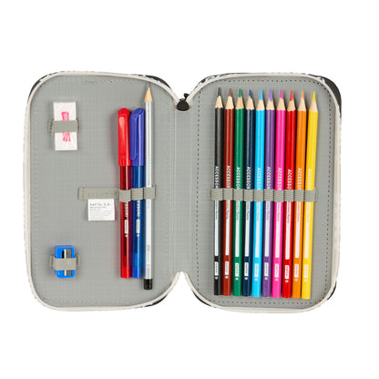 Geantă Universală F.C. Barcelona Negru 12.5 x 19.5 x 4 cm 29 Piese - Birou și papetărie, Material școlar și educațional