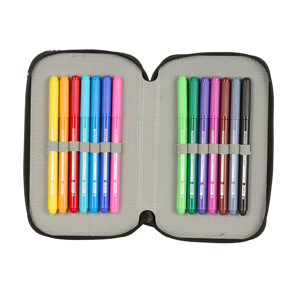 Geantă Universală F.C. Barcelona Negru 12.5 x 19.5 x 4 cm 29 Piese - Birou și papetărie, Material școlar și educațional