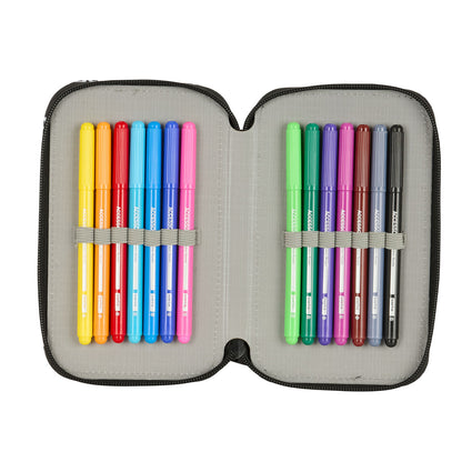 Geantă Universală F.C. Barcelona Negru 12.5 x 19.5 x 4 cm 29 Piese - Birou și papetărie, Material școlar și educațional