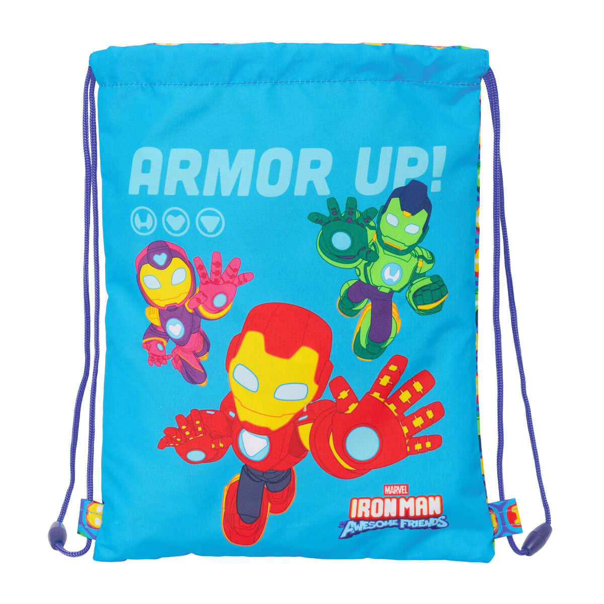 Geantă Rucsac cu Bretele Iron Man Multicolor 26 x 34 x 1 cm - Birou și papetărie, Material școlar și educațional