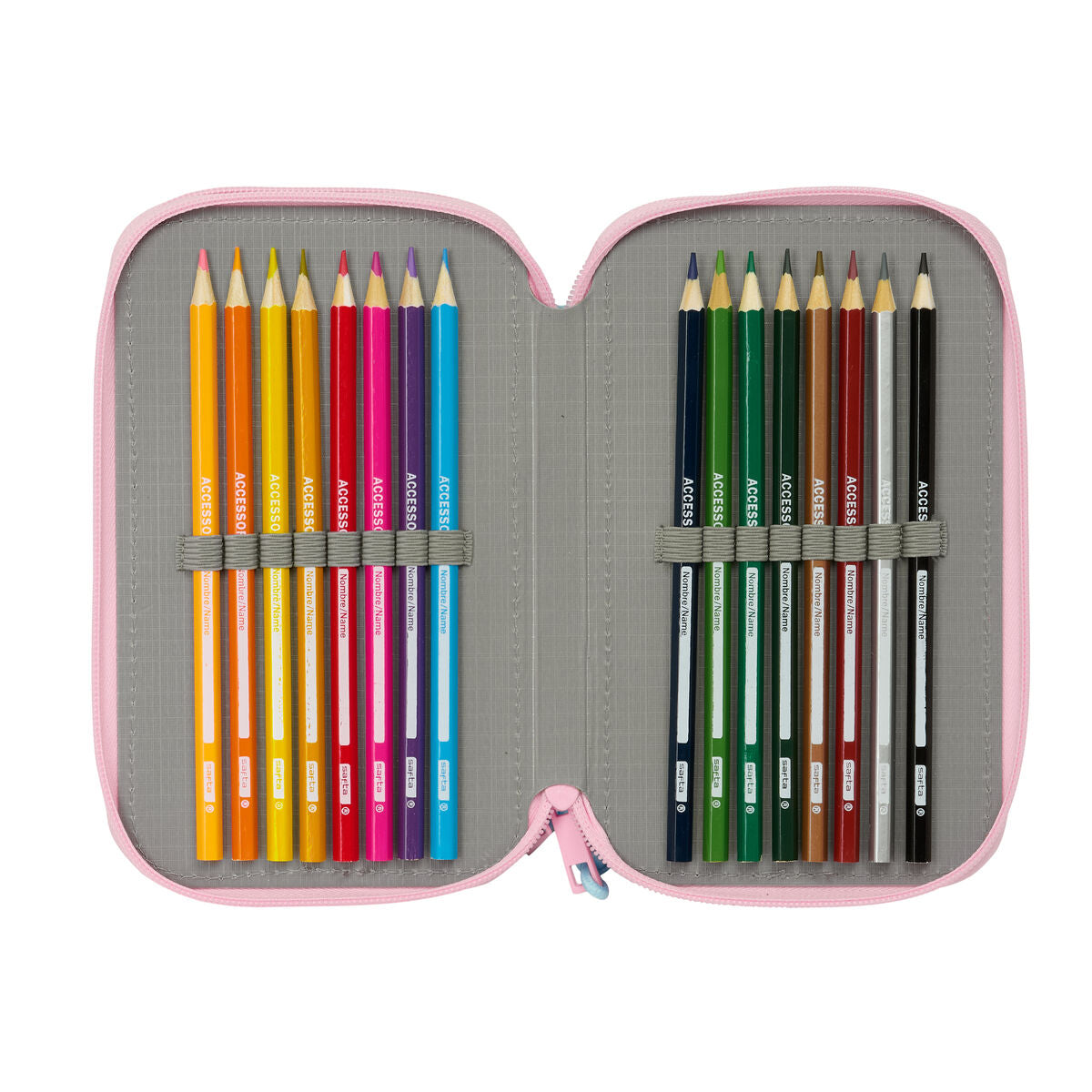 Geantă Universală Glow Lab Roz 12,5 x 19,5 x 5,5 cm 37 Piese - Birou și papetărie, Material școlar și educațional