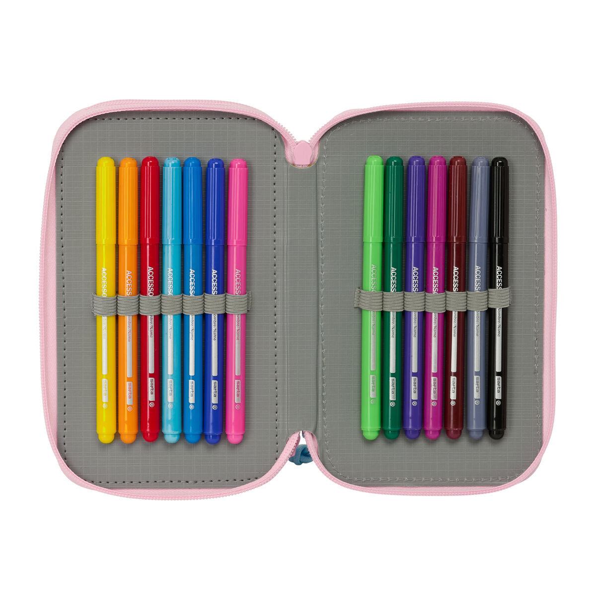 Geantă Universală Glow Lab Roz 12,5 x 19,5 x 5,5 cm 37 Piese - Birou și papetărie, Material școlar și educațional