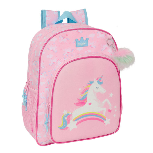 Ghiozdan Glow Lab Roz 32 x 38 x 12 cm - Birou și papetărie, Material școlar și educațional