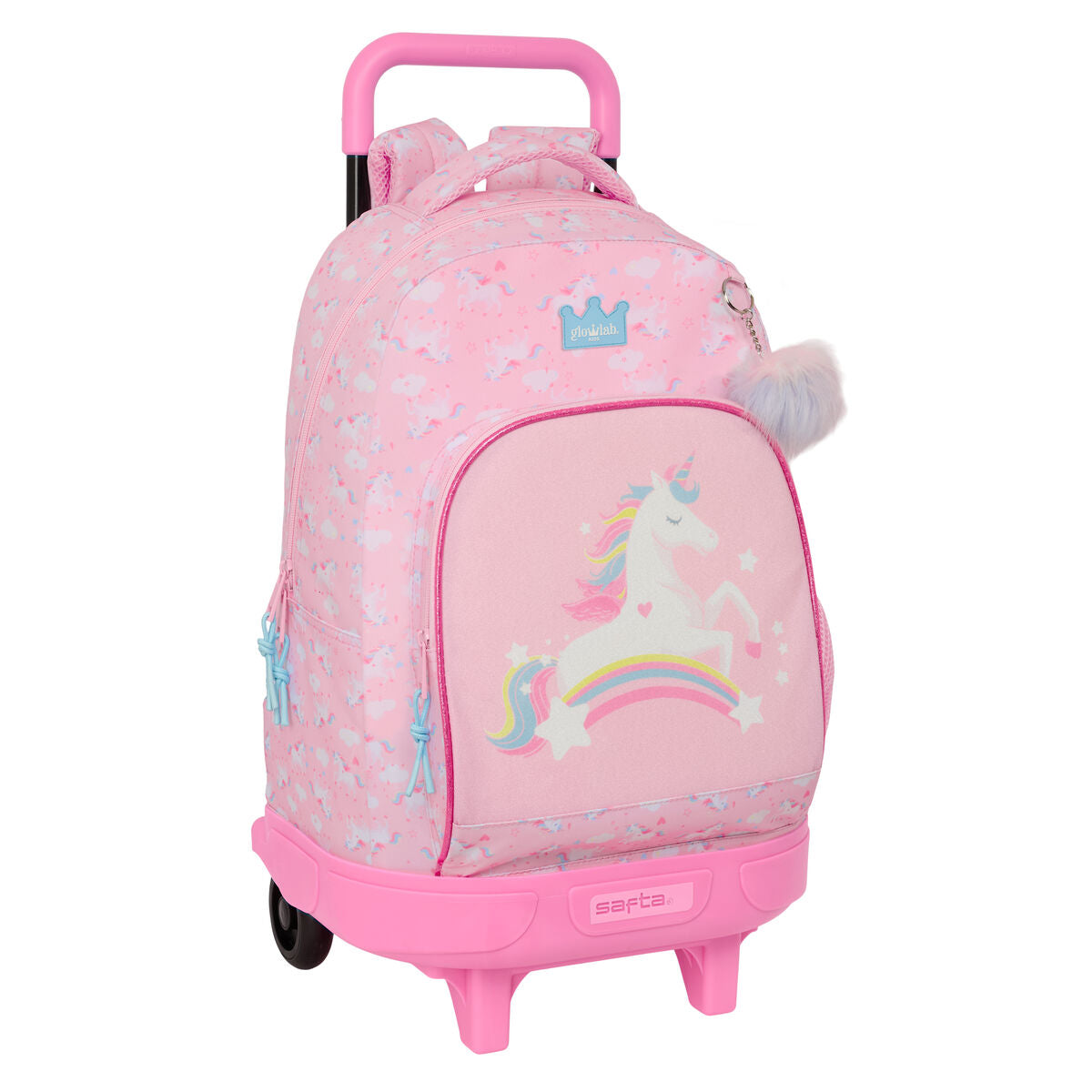 Ghiozdan Glow Lab Roz 33 x 45 x 22 cm - Birou și papetărie, Material școlar și educațional