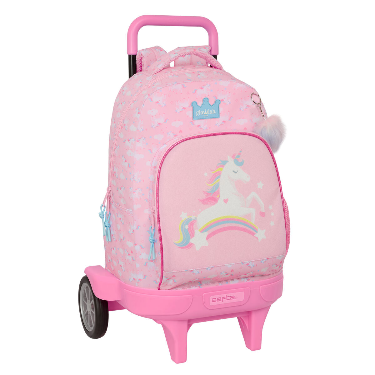 Ghiozdan Glow Lab Roz 33 x 45 x 22 cm - Birou și papetărie, Material școlar și educațional