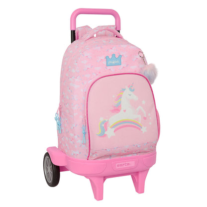 Ghiozdan Glow Lab Roz 33 x 45 x 22 cm - Birou și papetărie, Material școlar și educațional